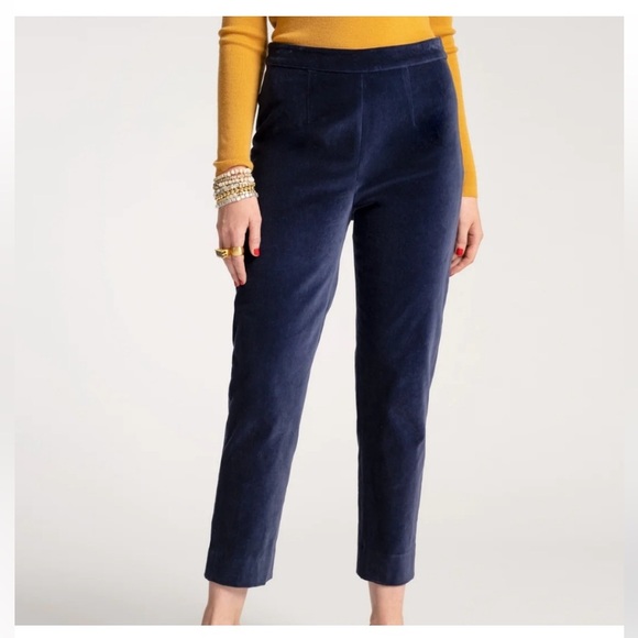 Fances Valentine Velvet Lucy Pant In Midnight - NWT - Picture 1 of 6